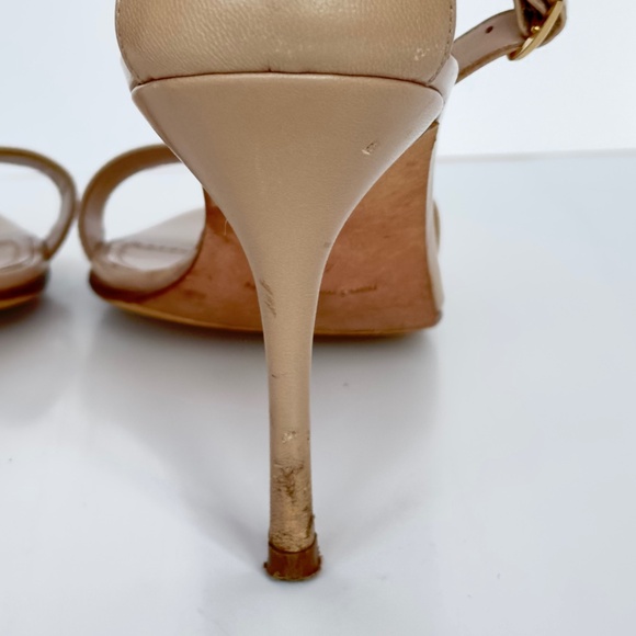 MANOLO BLAHNIK Chaos Leather Ankle Strap Sandals - Picture 6 of 10